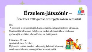 Érzelem játszótér - érzelmek megélése szituációkon keresztül
